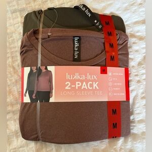 Lukka lux long sleeve tee. Two-pack.
